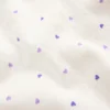 Short Sleeve Pointelle Top White Heart Spot