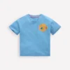 Short Sleeve Printed T-Shirt Blue Sealife