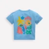 Short Sleeve Printed T-Shirt Blue Sealife