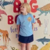 Short Sleeve Printed T-Shirt Blue Sealife