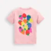 Short Sleeve Printed T-Shirt Pink Strawberries
