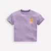 Short Sleeve Printed T-Shirt Purple Ice Creams