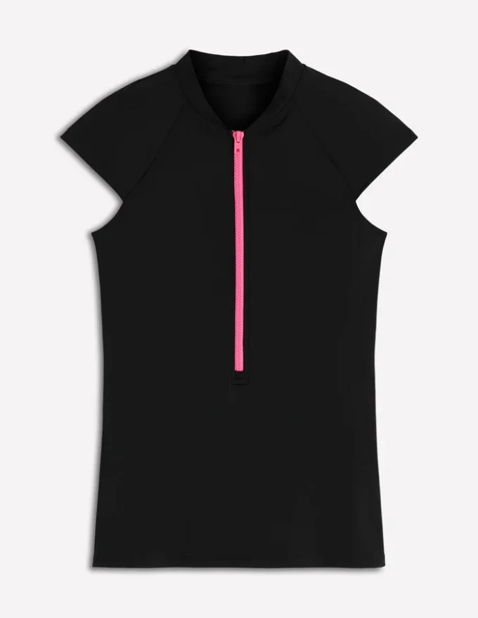 Short Sleeve Rash Guard Top Black Short Sleeve Rash Guard Top Black