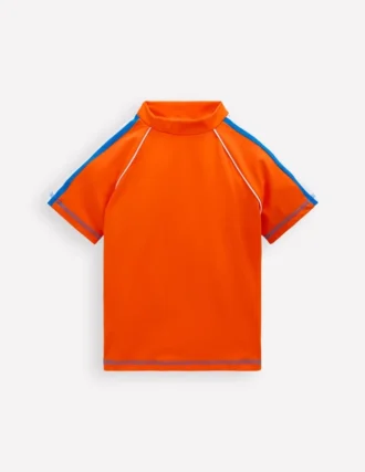Short Sleeve Rash Vest Bright Orange
