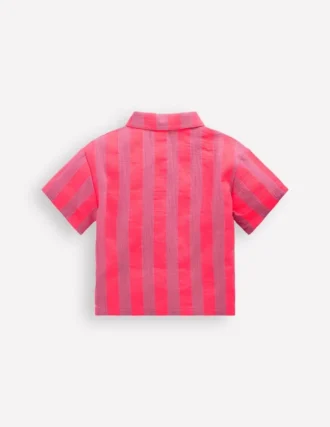 Short Sleeve Relaxed Shirt Formica Pink Stripe