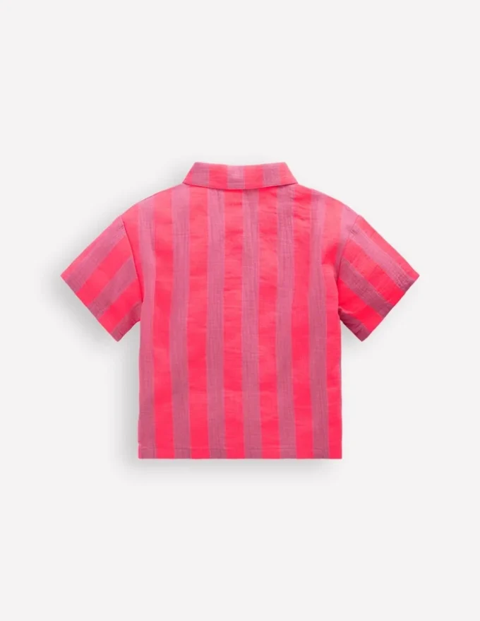 Short Sleeve Relaxed Shirt Formica Pink Stripe Short Sleeve Relaxed Shirt Formica Pink Stripe