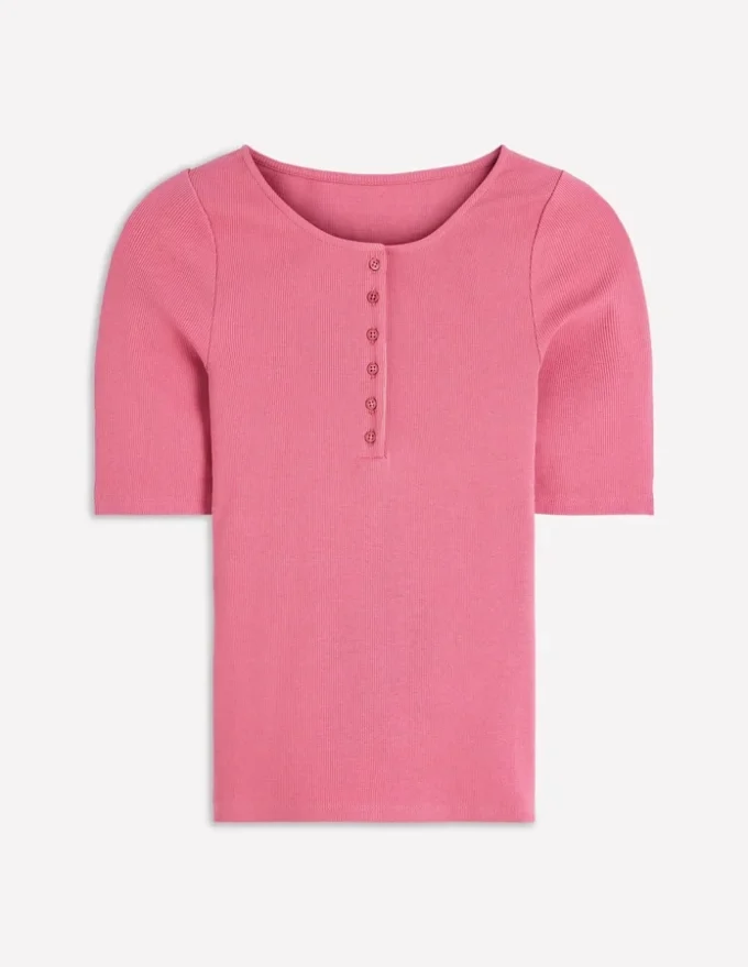Short Sleeve Rib Henley Malaga Short Sleeve Rib Henley Malaga