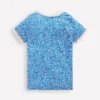 Short Sleeve Ribbed T-shirt Cabana Blue Ditsy Floral Short Sleeve Ribbed T-shirt Cabana Blue Ditsy Floral