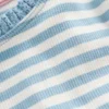 Short Sleeve Ribbed T-shirt Glacier Blue Stripe