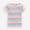 Short Sleeve Ribbed T-shirt Multi Stripe Short Sleeve Ribbed T-shirt Multi Stripe