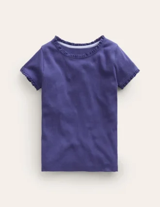Short Sleeve Ribbed T-shirt Starboard Blue