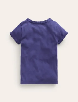 Short Sleeve Ribbed T-shirt Starboard Blue