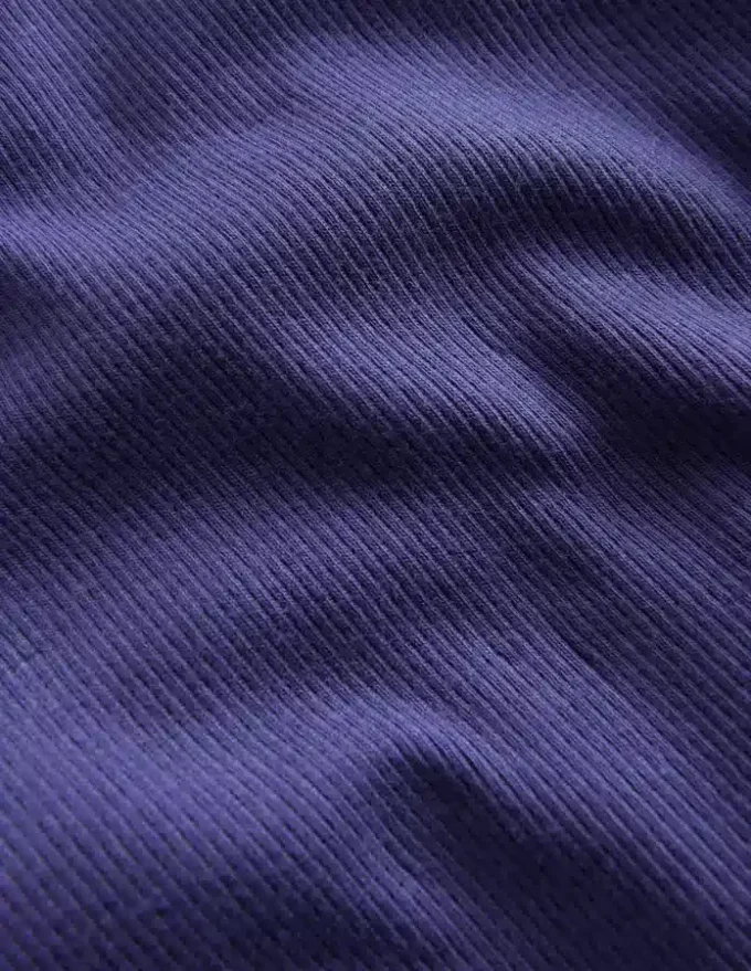 Short Sleeve Ribbed T-shirt Starboard Blue