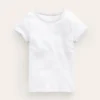 Short Sleeve Ribbed T-shirt White