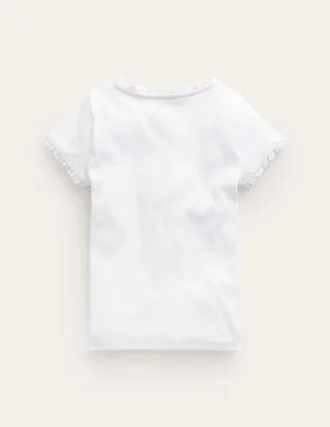 Short Sleeve Ribbed T-shirt White