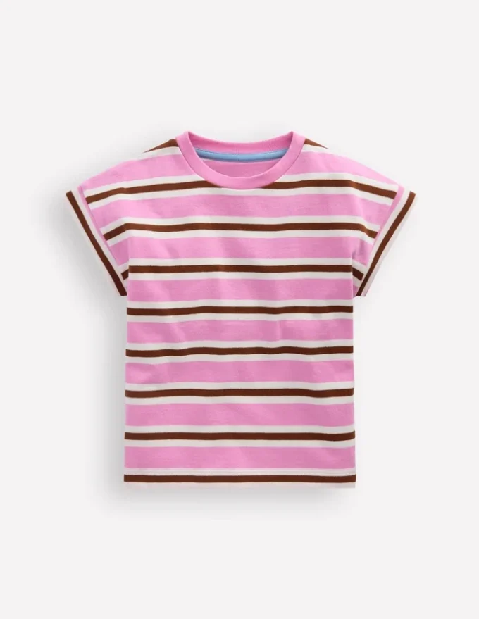 Short Sleeve Sweat Top Water Lilly Pink/ Russet Short Sleeve Sweat Top Water Lilly Pink/ Russet