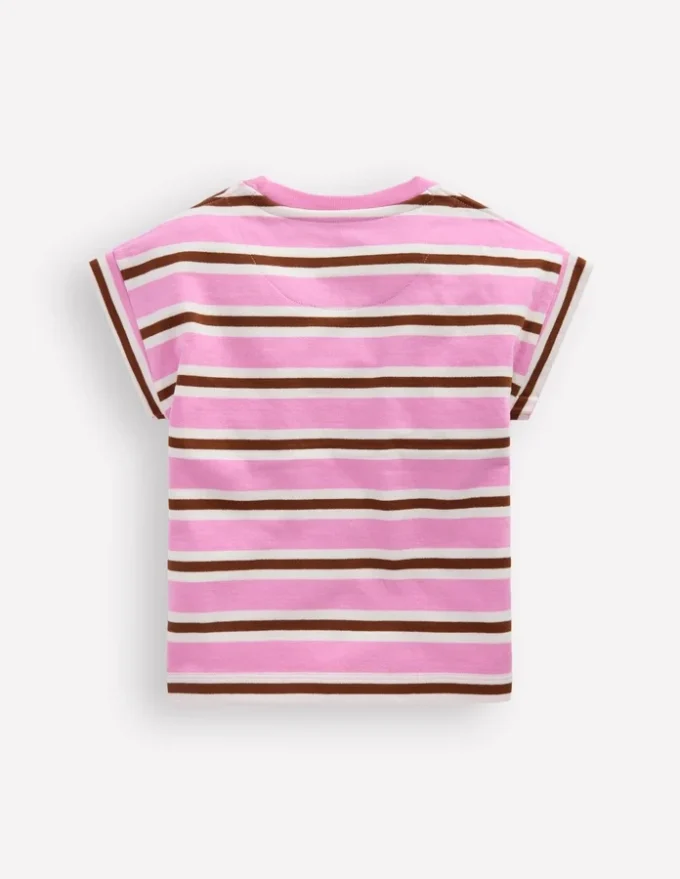 Short Sleeve Sweat Top Water Lilly Pink/ Russet Short Sleeve Sweat Top Water Lilly Pink/ Russet