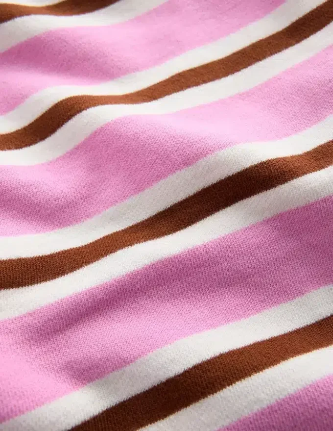 Short Sleeve Sweat Top Water Lilly Pink/ Russet Short Sleeve Sweat Top Water Lilly Pink/ Russet