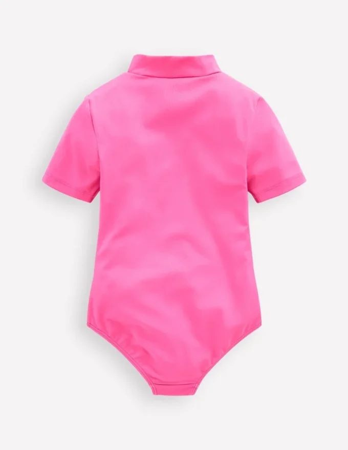 Short-sleeved Swimsuit Cinnamon Red Sixties Sunrise Short-sleeved Swimsuit Cinnamon Red Sixties Sunrise