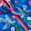 Short-sleeved Swimsuit Kingfisher Blue Bird Floral Short-sleeved Swimsuit Kingfisher Blue Bird Floral