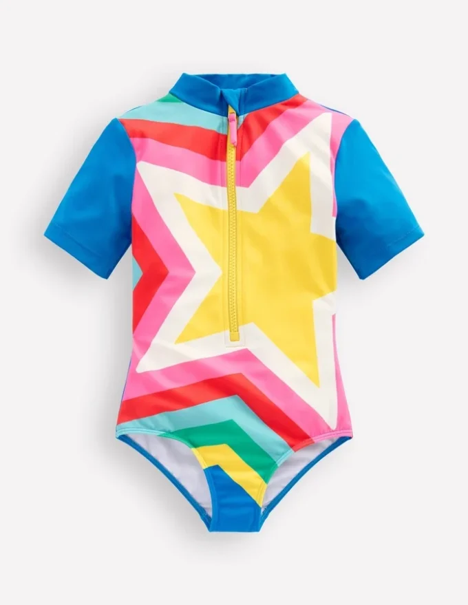 Short-sleeved Swimsuit Multi Star Short-sleeved Swimsuit Multi Star