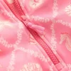 Short-sleeved Swimsuit Salmon Pink Shell Tile Short-sleeved Swimsuit Salmon Pink Shell Tile