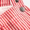 Short Woven Overalls Red Stripe Short Woven Overalls Red Stripe
