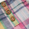 Short Woven Overalls Set Madras Check