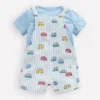 Short Woven Overalls Set Silver Lake Blue Camper Vans Short Woven Overalls Set Silver Lake Blue Camper Vans