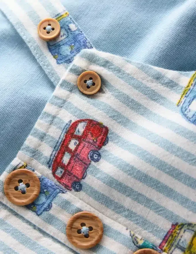 Short Woven Overalls Set Silver Lake Blue Camper Vans Short Woven Overalls Set Silver Lake Blue Camper Vans