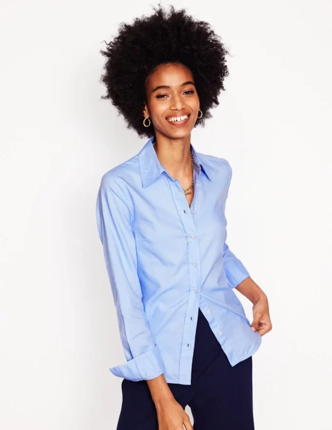 Sienna Cotton Shirt Blue Oxford Sienna Cotton Shirt Blue Oxford