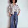 Sienna Cotton Shirt Deep Wisteria, Spots Sienna Cotton Shirt Deep Wisteria, Spots