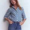 Sienna Cotton Shirt Denim Blue, Petal Terrace Sienna Cotton Shirt Denim Blue, Petal Terrace
