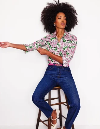 Sienna Cotton Shirt Ivory, Botanical Greenhouse