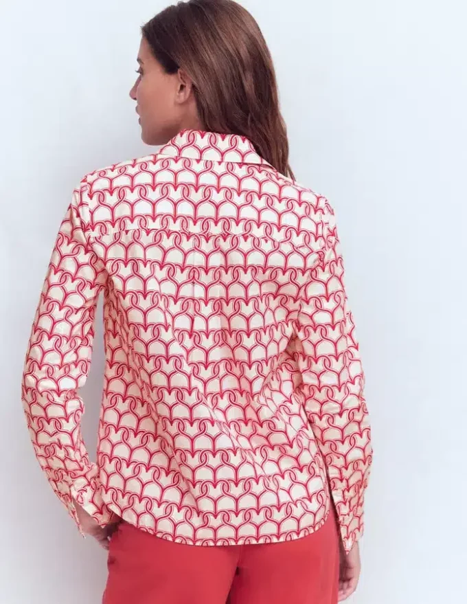 Sienna Cotton Shirt Ivory, Heart Link Sienna Cotton Shirt Ivory, Heart Link