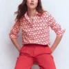 Sienna Cotton Shirt Ivory, Heart Link Sienna Cotton Shirt Ivory, Heart Link