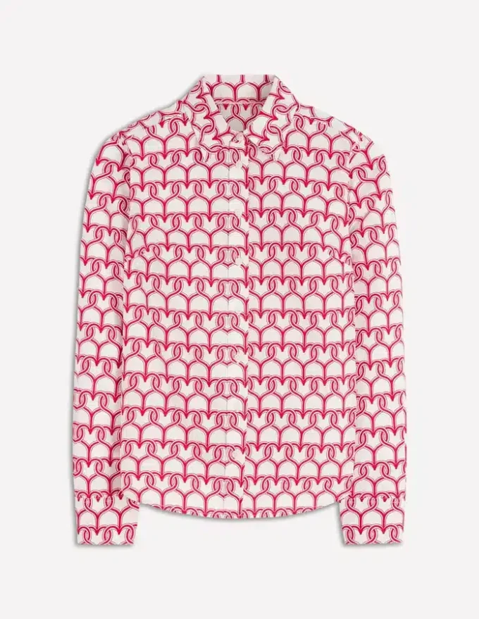 Sienna Cotton Shirt Ivory, Heart Link Sienna Cotton Shirt Ivory, Heart Link