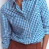 Sienna Cotton Shirt Kingfisher Blue Gingham Sienna Cotton Shirt Kingfisher Blue Gingham