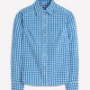 Sienna Cotton Shirt Kingfisher Blue Gingham Sienna Cotton Shirt Kingfisher Blue Gingham