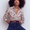 Sienna Cotton Shirt Multi, Blossom Clusters Sienna Cotton Shirt Multi, Blossom Clusters