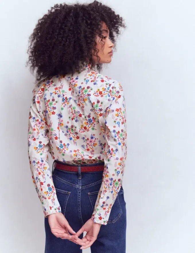 Sienna Cotton Shirt Multi, Blossom Clusters Sienna Cotton Shirt Multi, Blossom Clusters