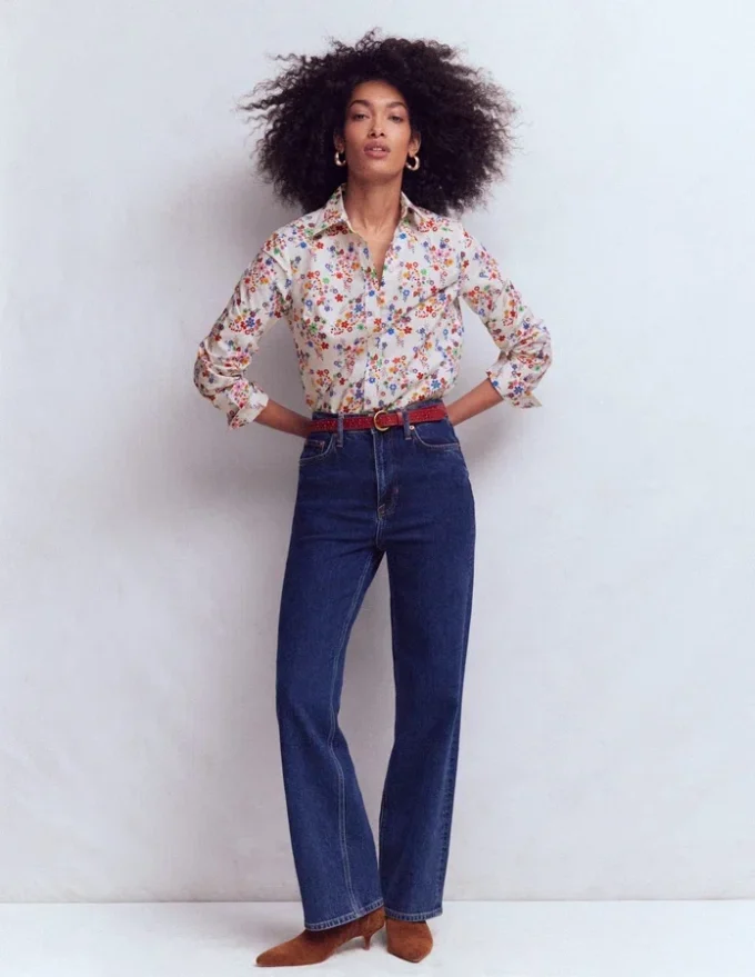 Sienna Cotton Shirt Multi, Blossom Clusters Sienna Cotton Shirt Multi, Blossom Clusters