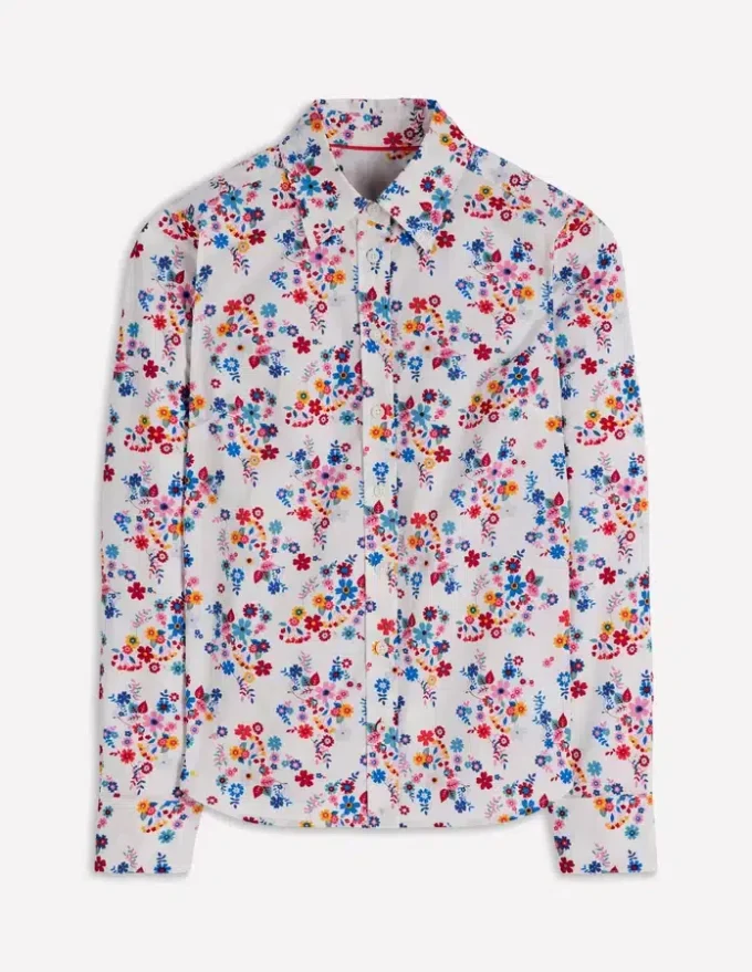 Sienna Cotton Shirt Multi, Blossom Clusters Sienna Cotton Shirt Multi, Blossom Clusters