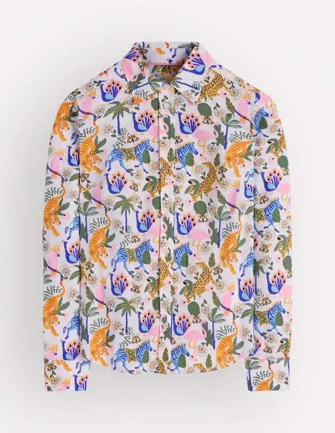Sienna Cotton Shirt Multi, Tropical Safari Sienna Cotton Shirt Multi, Tropical Safari
