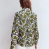 Sienna Cotton Shirt Olive, Shadow Blossom Sienna Cotton Shirt Olive, Shadow Blossom