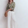 Sienna Cotton Shirt Olive, Shadow Blossom Sienna Cotton Shirt Olive, Shadow Blossom