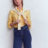 Sienna Cotton Shirt Yellow Fine Stripe Sienna Cotton Shirt Yellow Fine Stripe