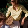 Sienna Cotton Shirt Yellow Fine Stripe Sienna Cotton Shirt Yellow Fine Stripe