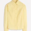 Sienna Cotton Shirt Yellow Fine Stripe Sienna Cotton Shirt Yellow Fine Stripe