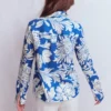 Sienna Linen Shirt Blue, Botanical Flourish Sienna Linen Shirt Blue, Botanical Flourish